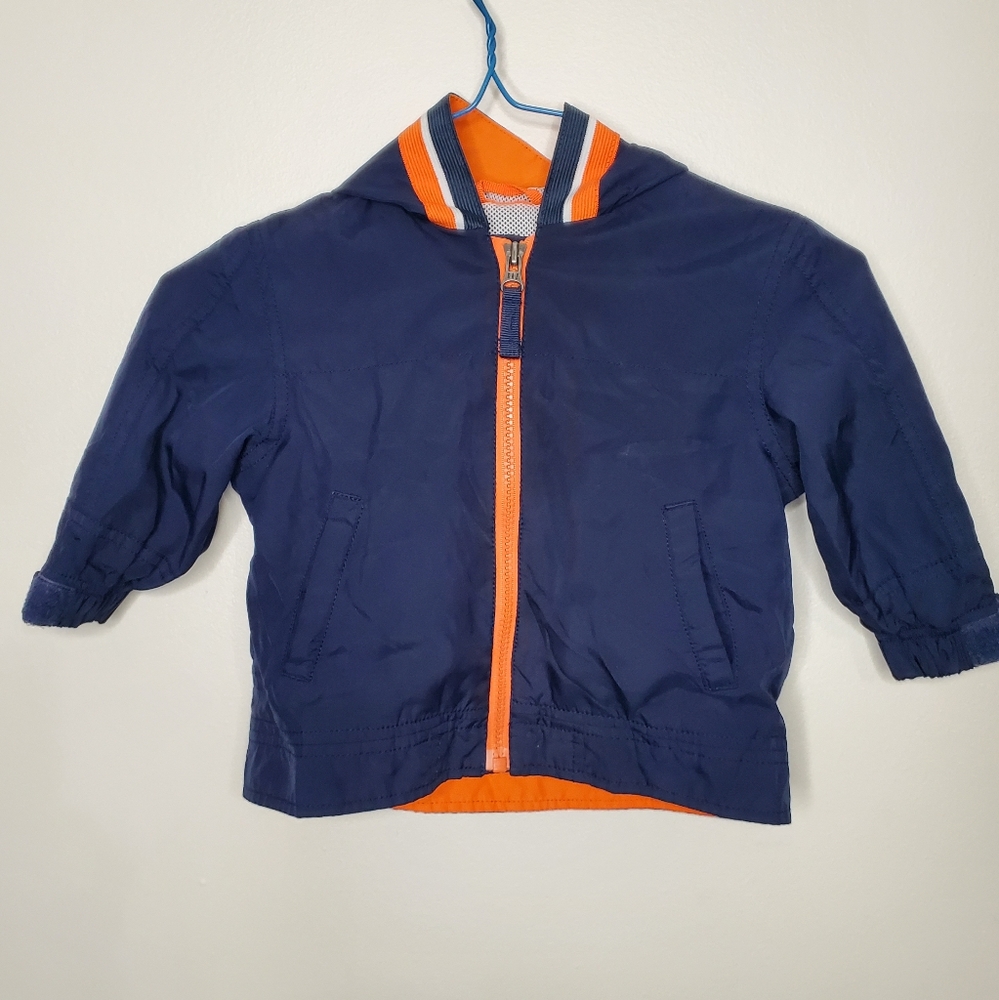 10) GAP Athletic Wind Breaker Hooded Kid's Zip-up Jacket Sz.12-18 Mths